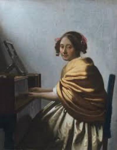 Vermeer - Young Woman Seated at a Virginal
