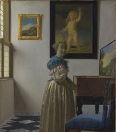 Vermeer - Young Woman Standing at a Virginal